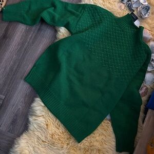 Impressions Forest Green Women's Turtleneck Sweater